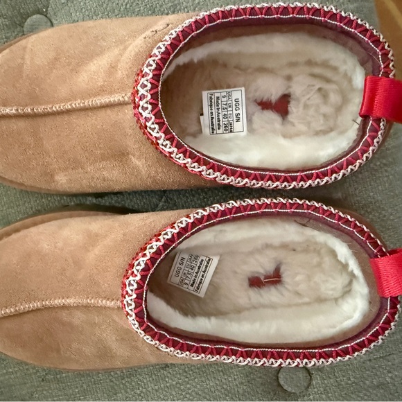 UGG Brown Tasman II Slippers with Patterned Trim - Picture 4 of 7